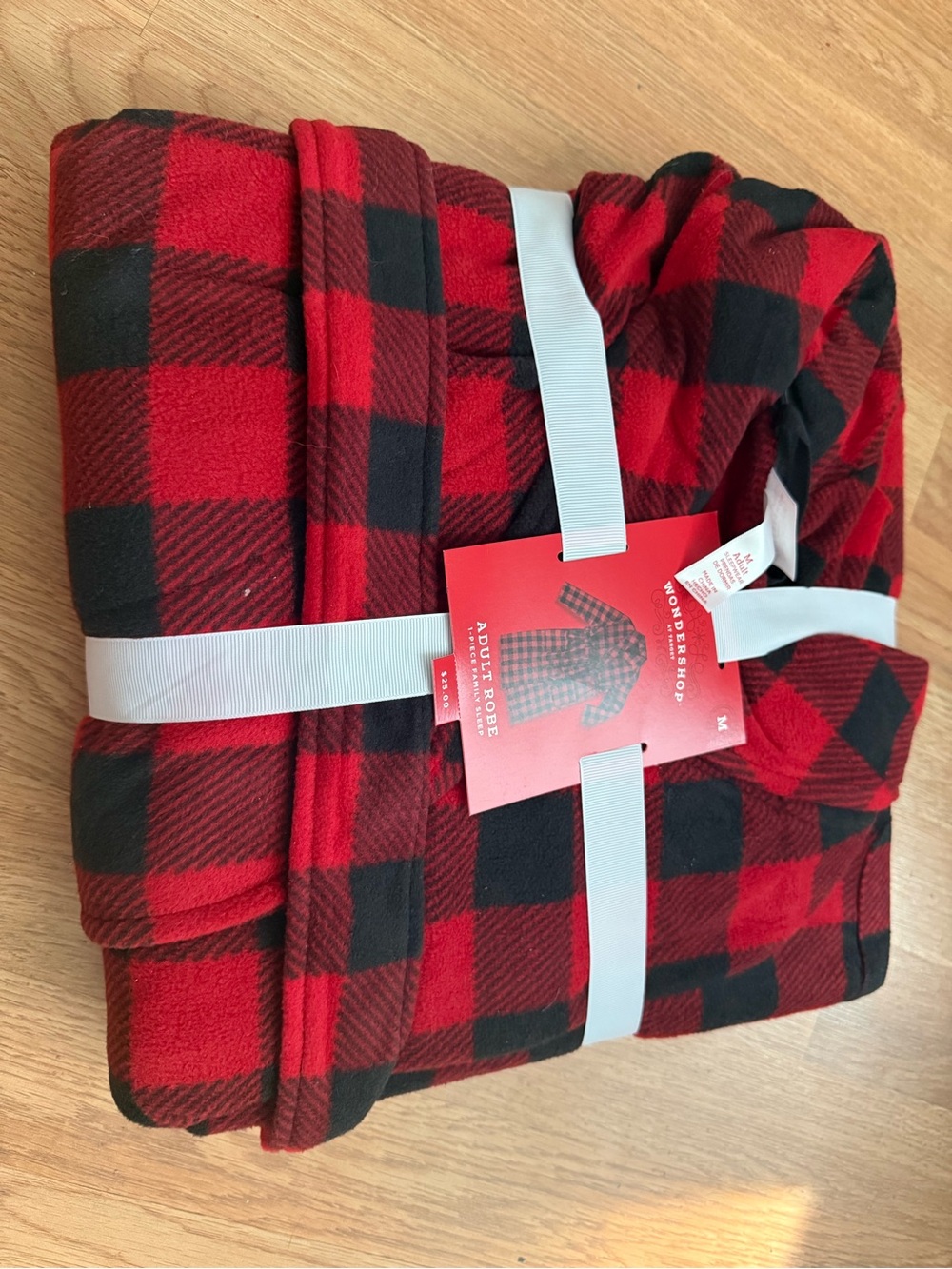 Wondershop Kids Red and Black Buffalo Plaid Pajama Robe